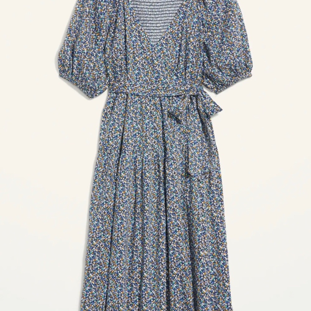 Old Navy Blue Floral Midi Dress - Picture 2 of 4